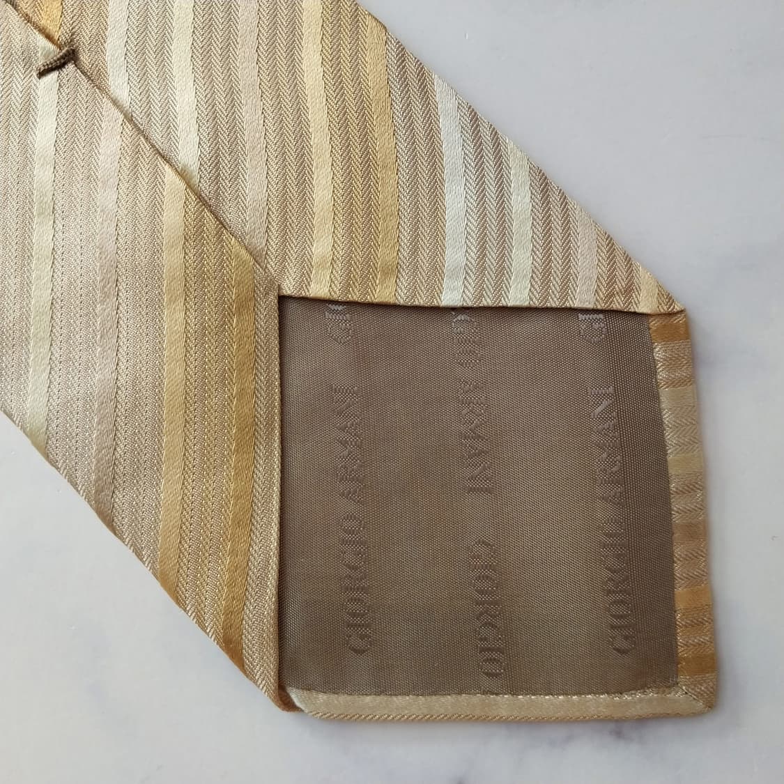 조르지오 아르마니 실크 스트라이프 넥타이 9.4cm A등급 k1915
 상품이미지8