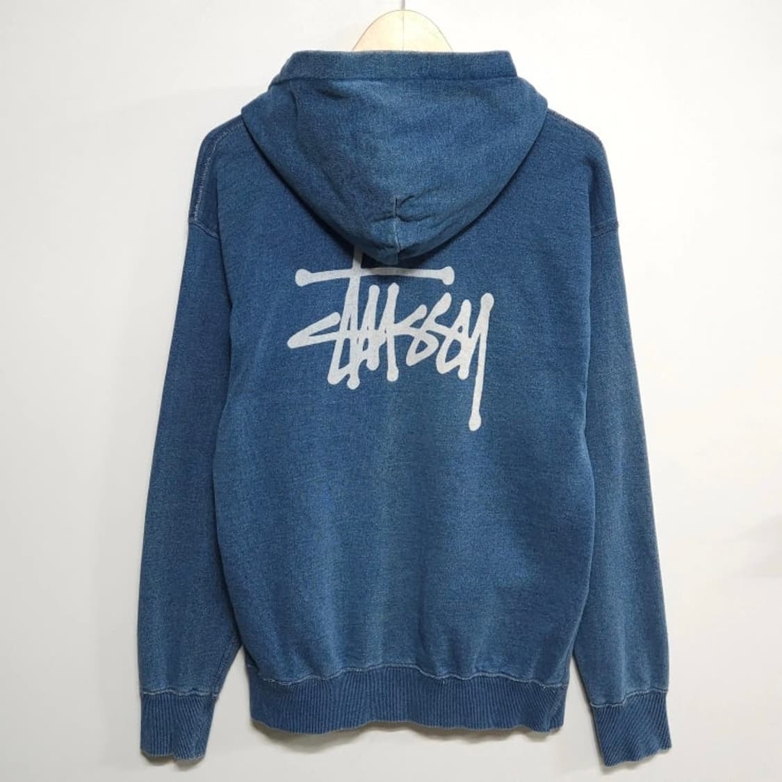 100)STUSSY 스투시 일본한정판 인디고 후드티 루즈핏 상품이미지9