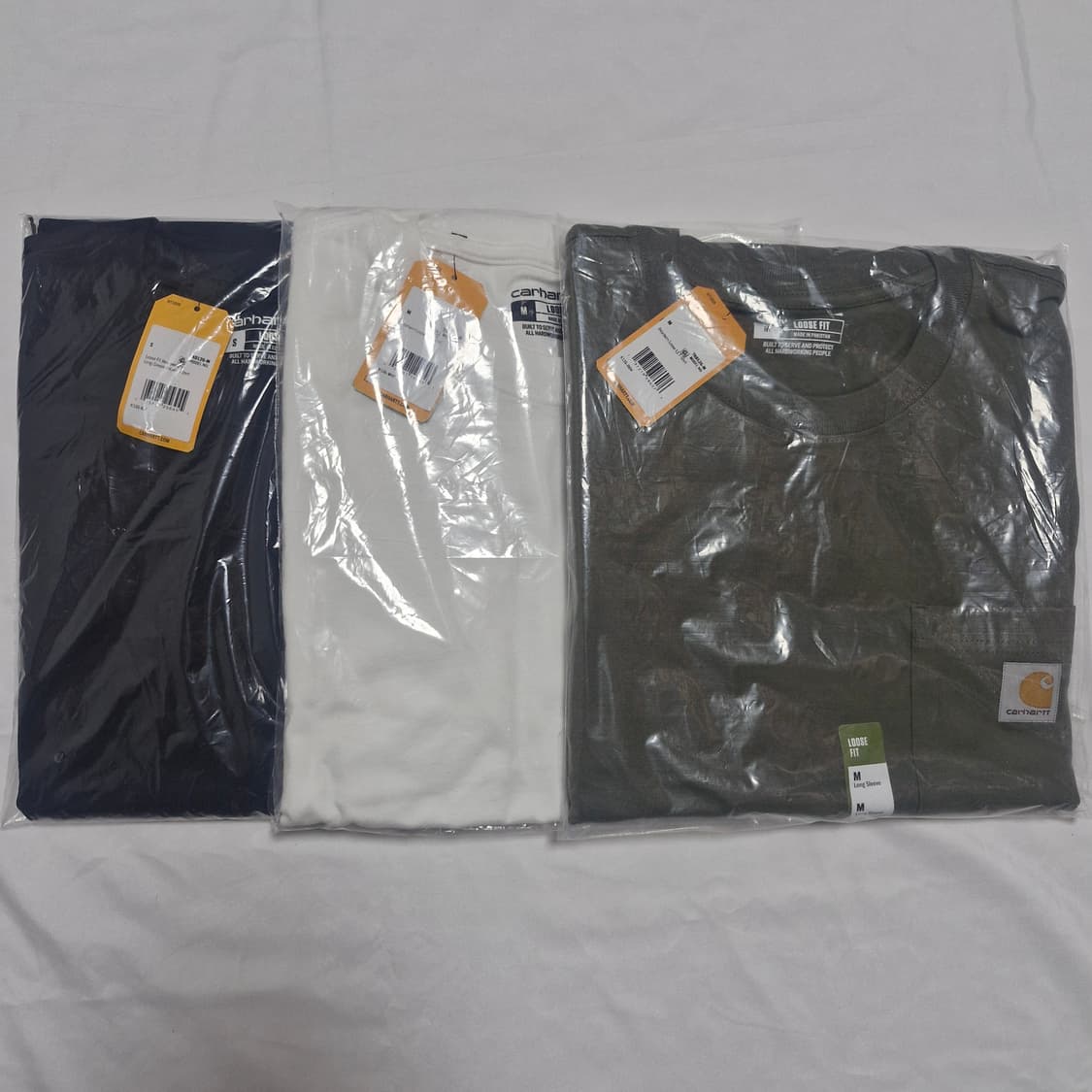 칼하트 루즈핏 헤비웨이트 레귤러 롱슬리브 포켓 긴팔 티셔츠 상품이미지1