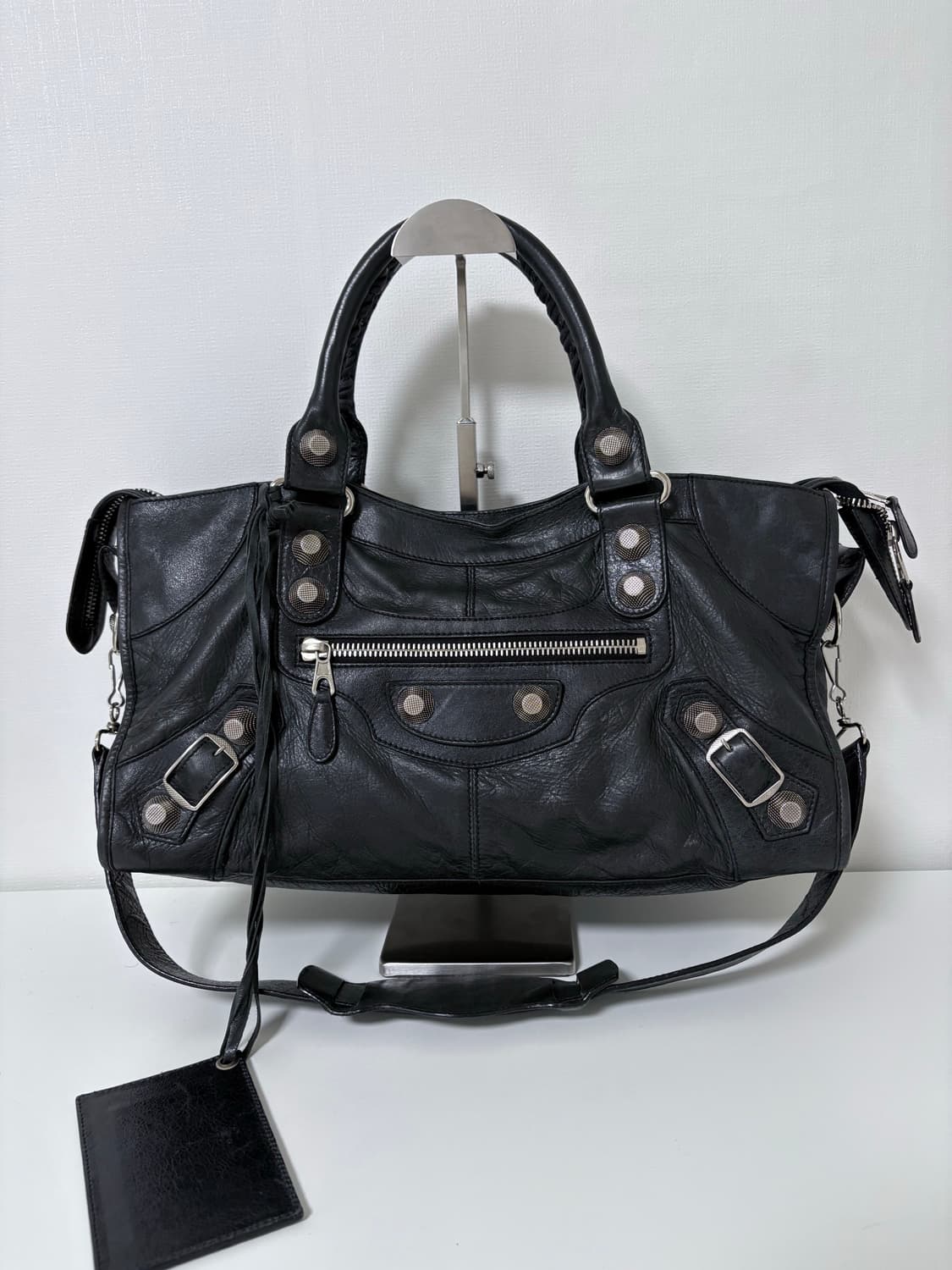 발렌시아가 파트타임 자이언트 모터백 블랙 상품이미지1