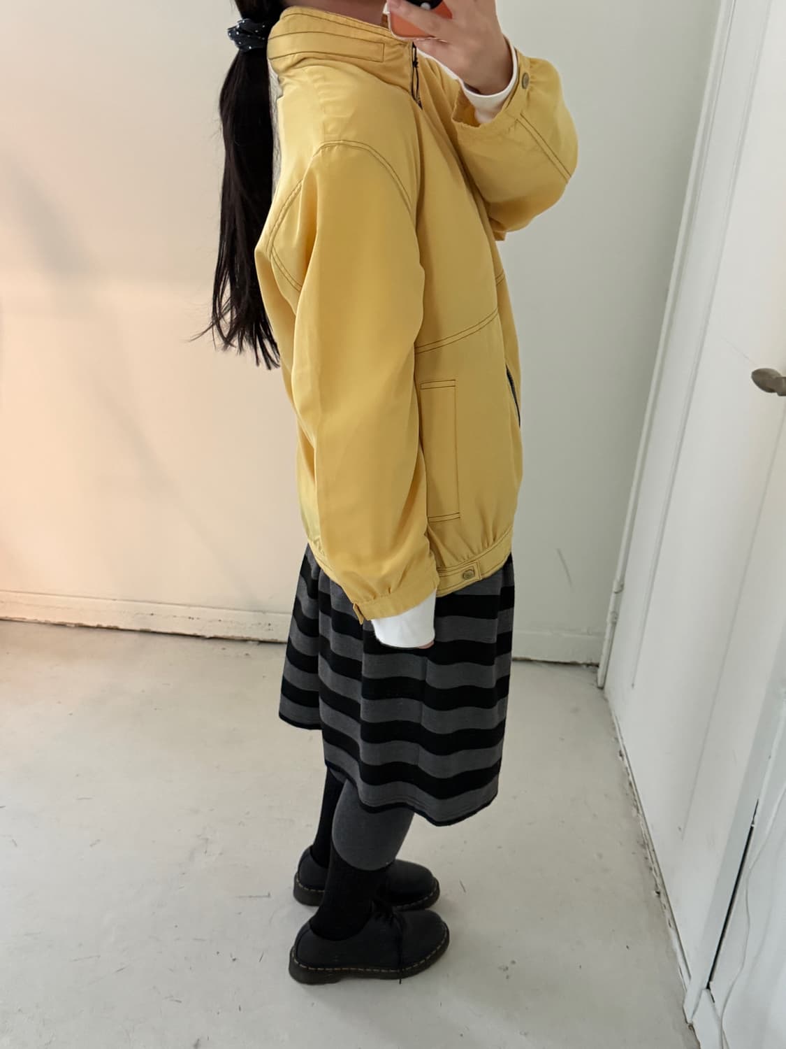 일본빈티지 엘로우 봄버 자켓 상품이미지1