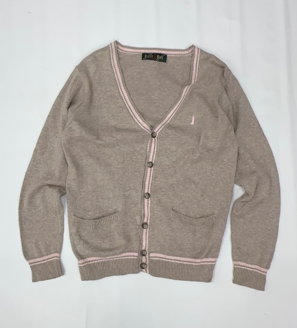 ♥️이스트보이 가디건 핑크 레드 교복 코디세트♥️넥타이 일본교복 스커트 상품이미지5