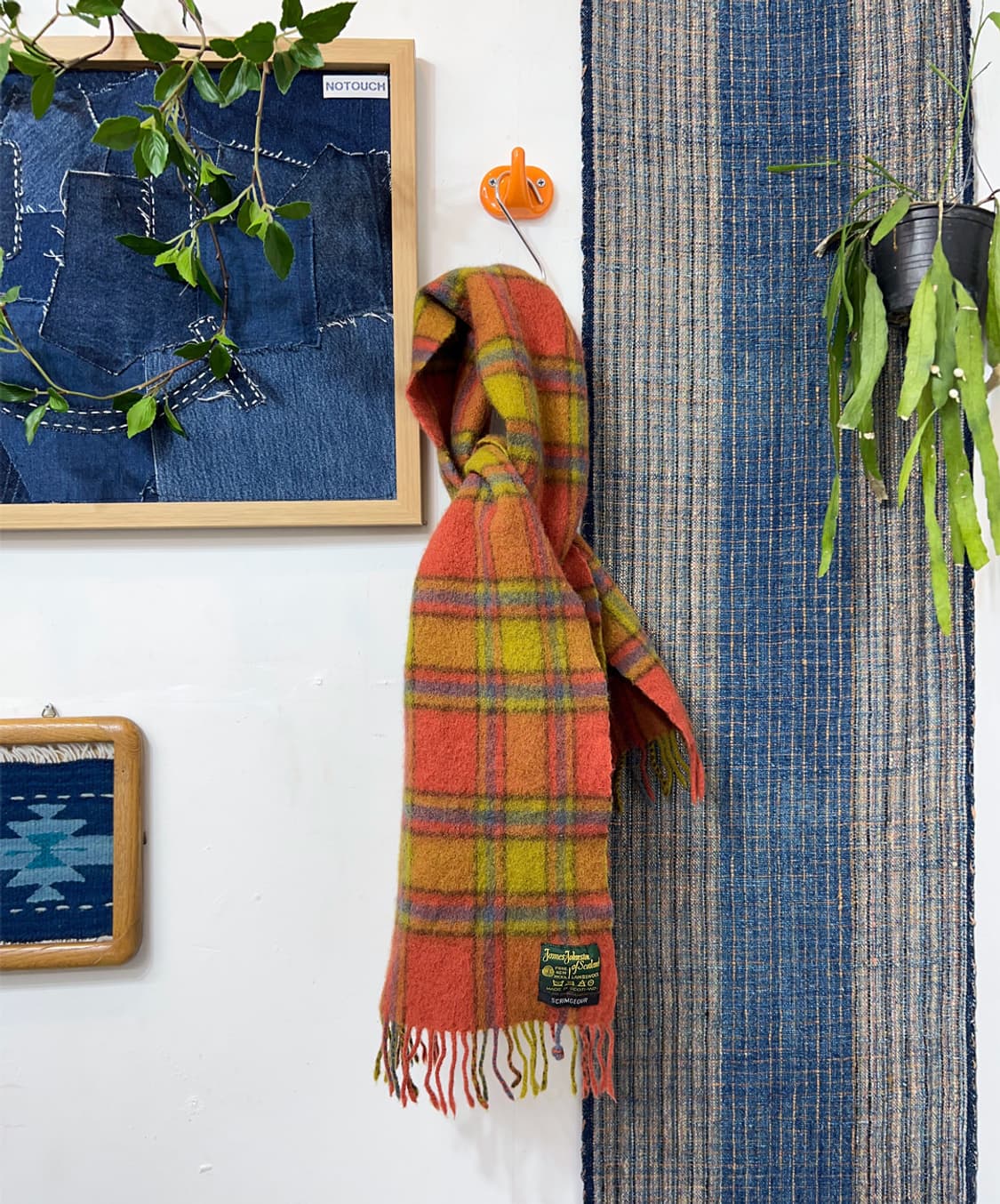 SCRIMGEOUR Lambswool Tartan muffler made 상품이미지1