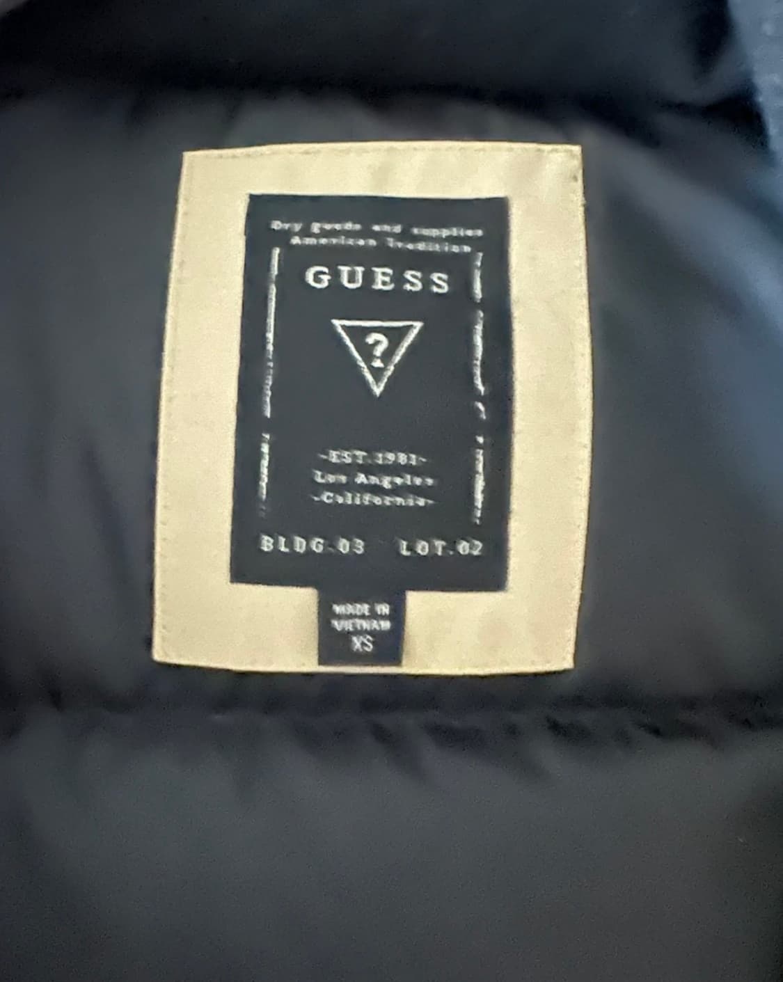 게스 덕다운 라쿤퍼 패딩 XS 베이지 상품이미지6