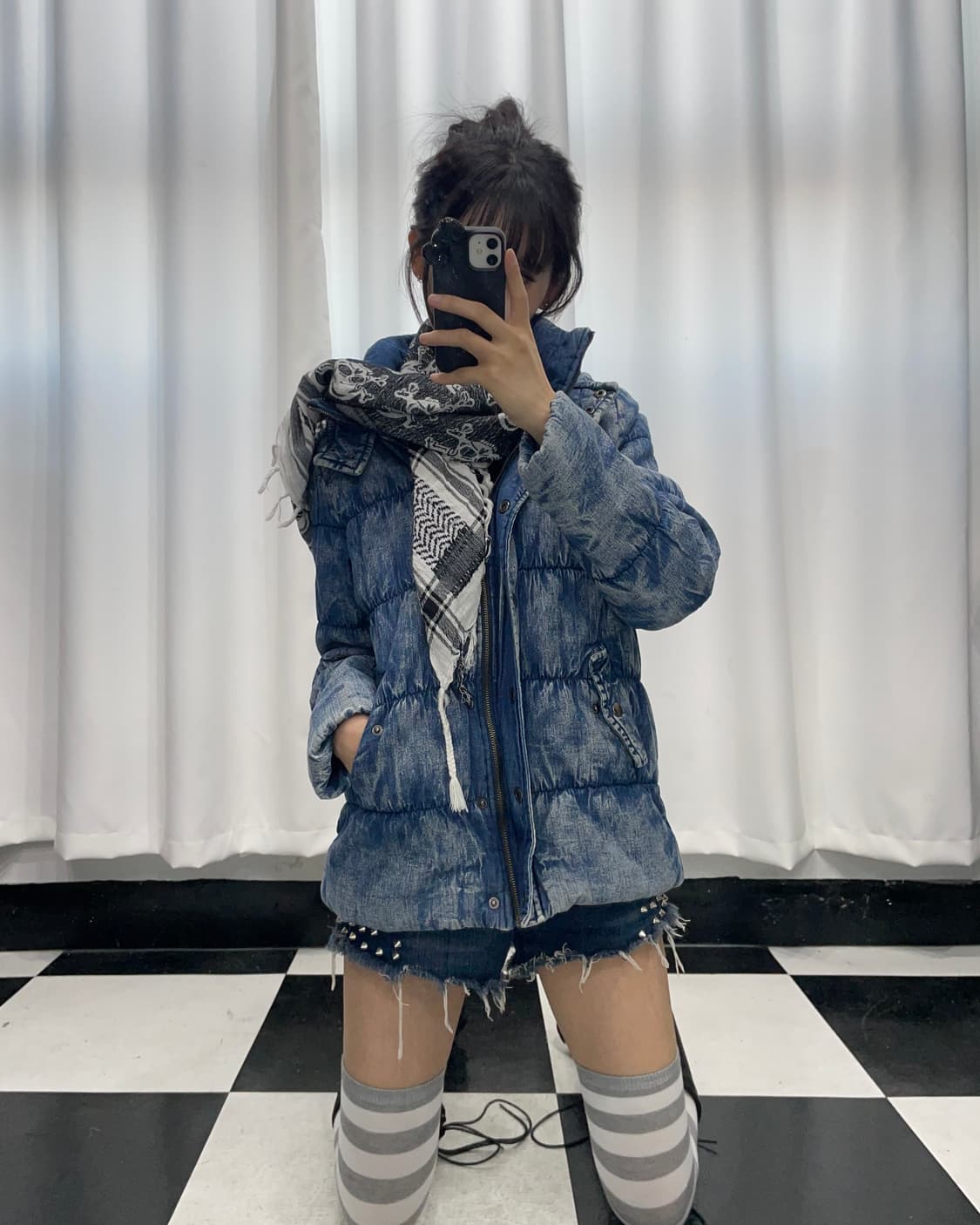 🎸워싱 데님 패딩🎸 상품이미지2