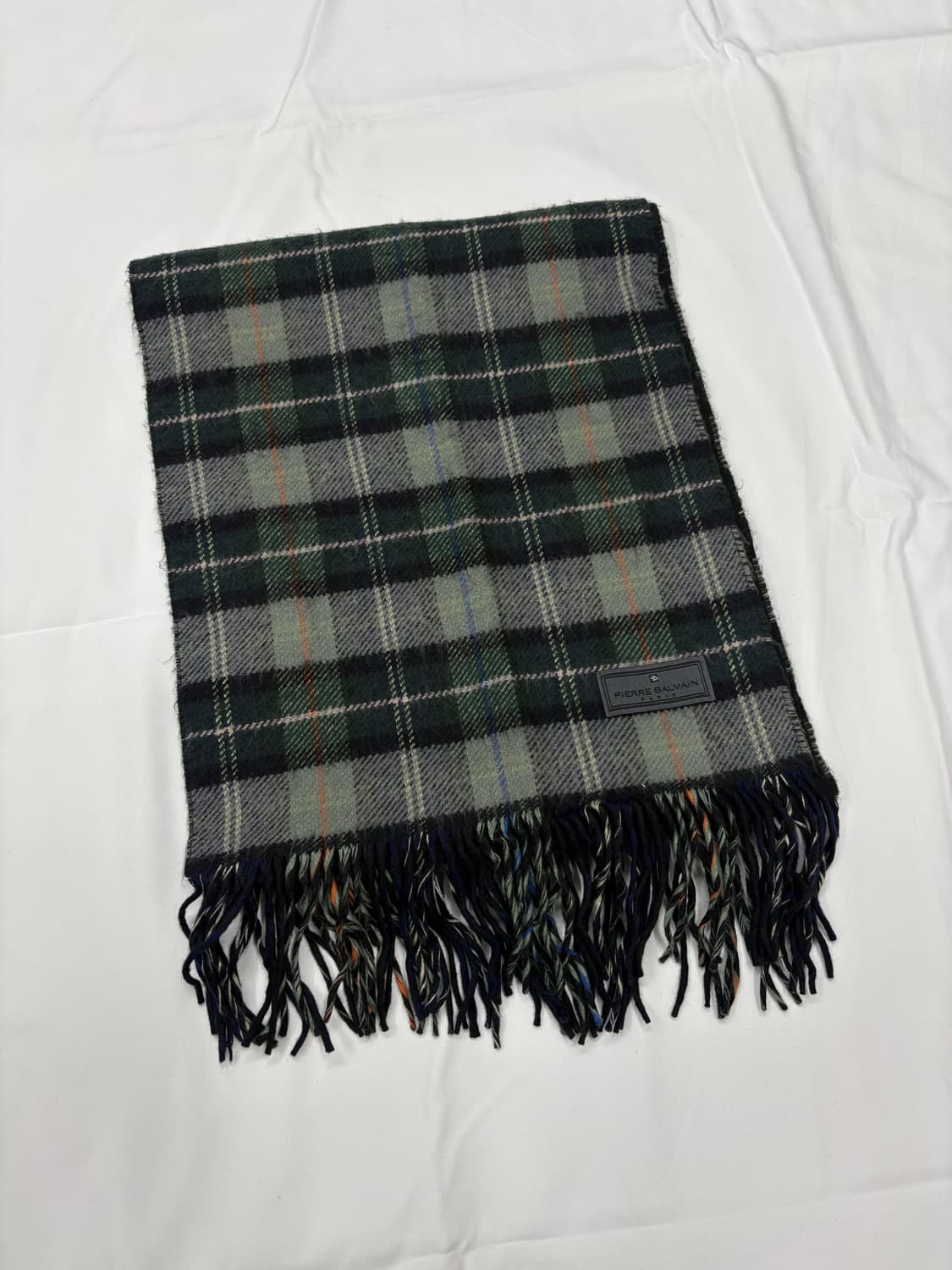 피에르가르뎅 체크 울 머플러 목도리 상품이미지3