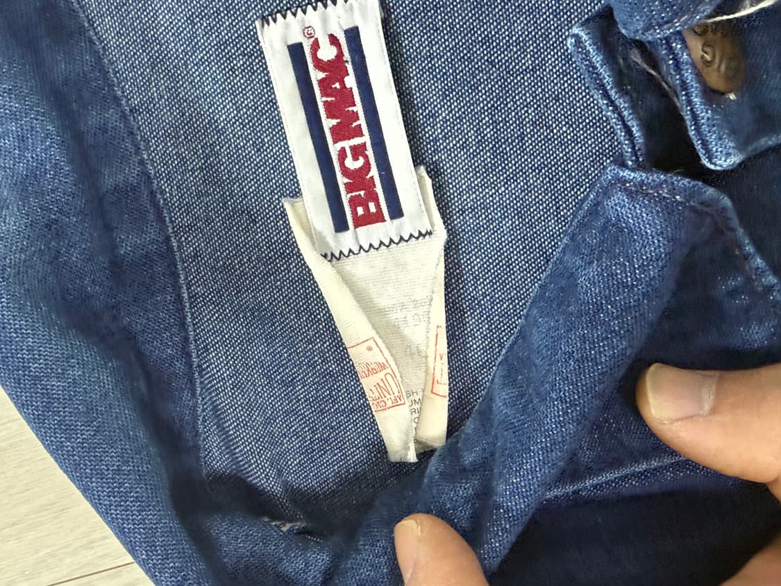 70s Big mac denim chore jacket 46size 상품이미지3