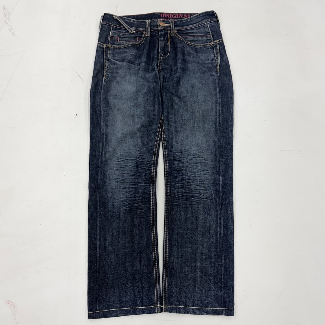 DOHC 빈티지 워싱 새깅 데님팬츠 상품이미지2