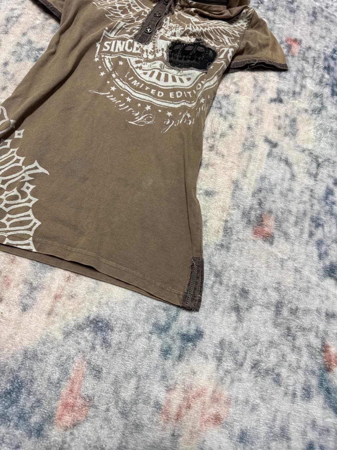 Glitz 00s grunge y2k hood top 상품이미지6