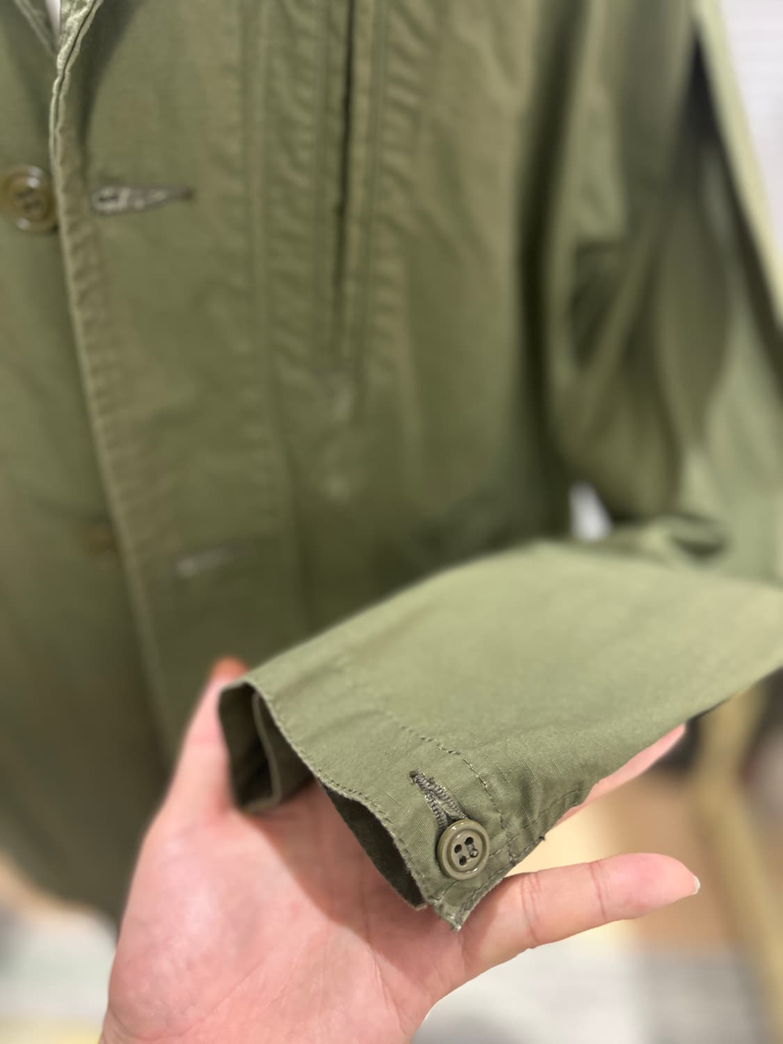 NEEDLES 니들즈 올리브 커버올 자켓 S 상품이미지4