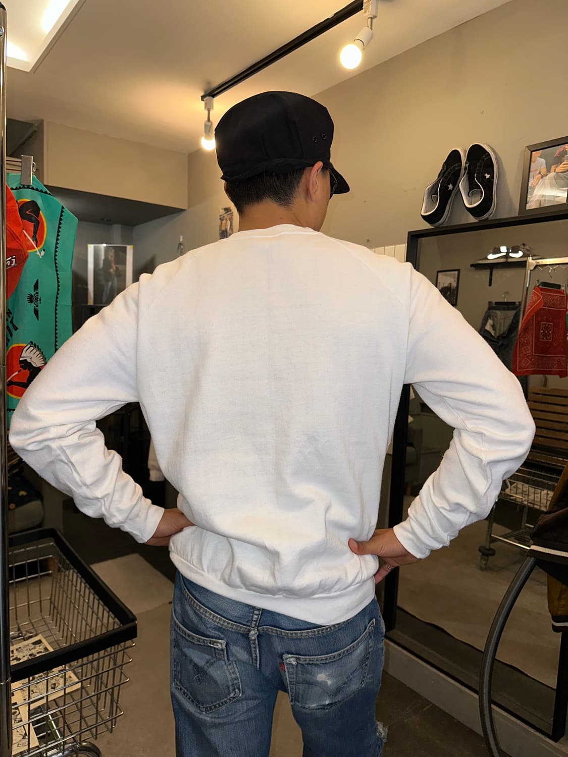 90’s Logos Italian logo material sweat 상품이미지5