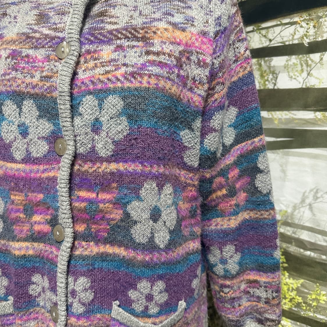 빈티지 무지개떡 히피 에스닉 아우터 상품이미지3