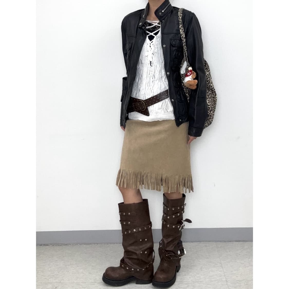 빈티지 양가죽 리얼 레더 자켓 상품이미지5