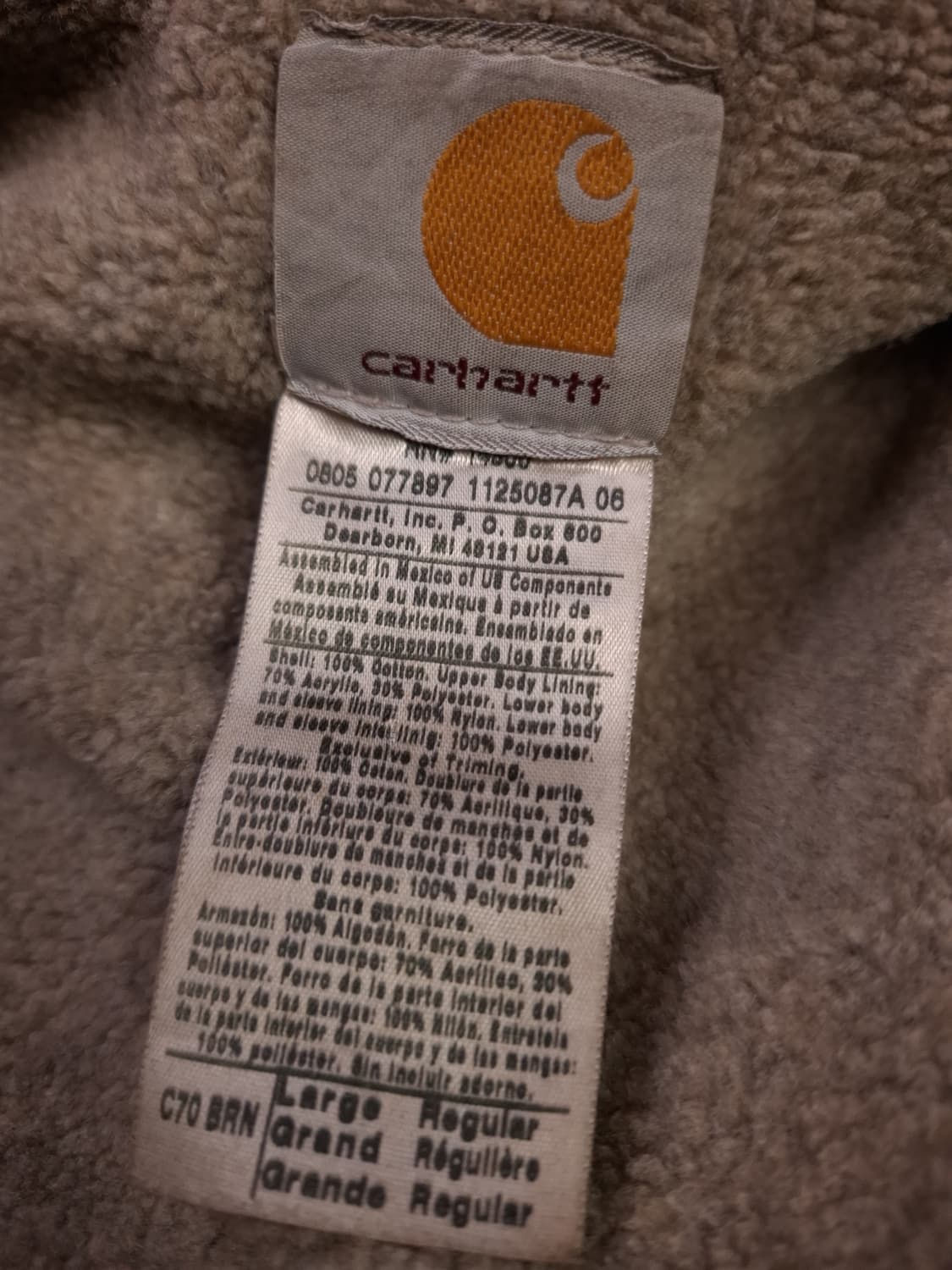 오리지날 90's 칼하트 덕 케이프 오버핏 코트 상품이미지4