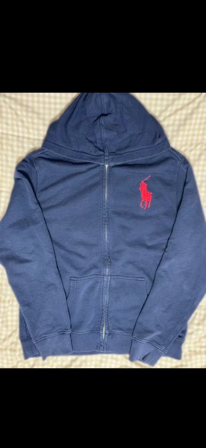 폴로 빅포니 네이비 후드집업 남녀공용 xl 상품이미지2
