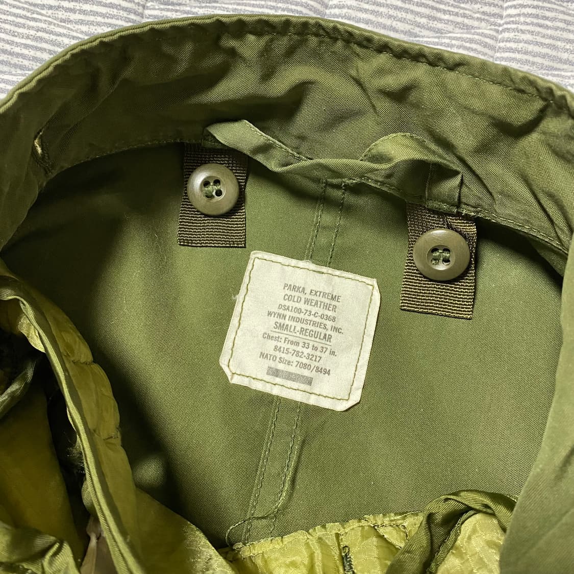 오리지널 M65 피쉬테일 개파카 OG S사이즈 상품이미지3