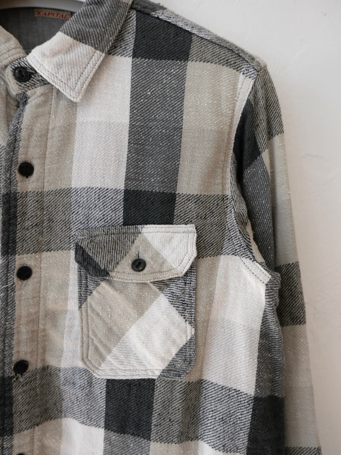 캐피탈 체크 셔츠 상품이미지2