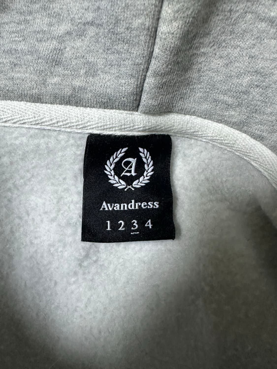 어반드레스 회색 후드티 상품이미지3