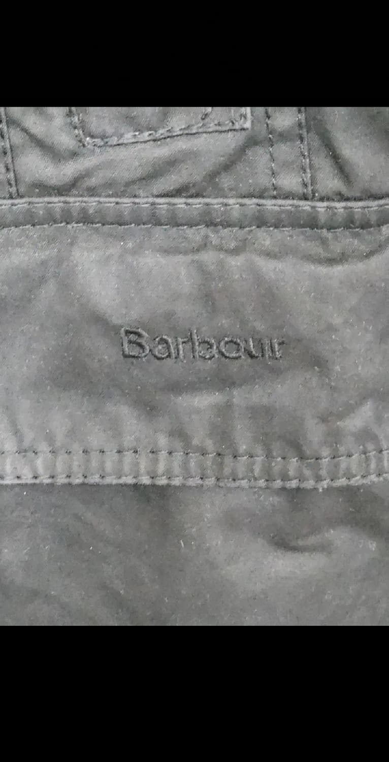 (M) 바버 비드넬 왁싱자켓 블랙 왁스점퍼 코듀로이 카라넥  상품이미지4