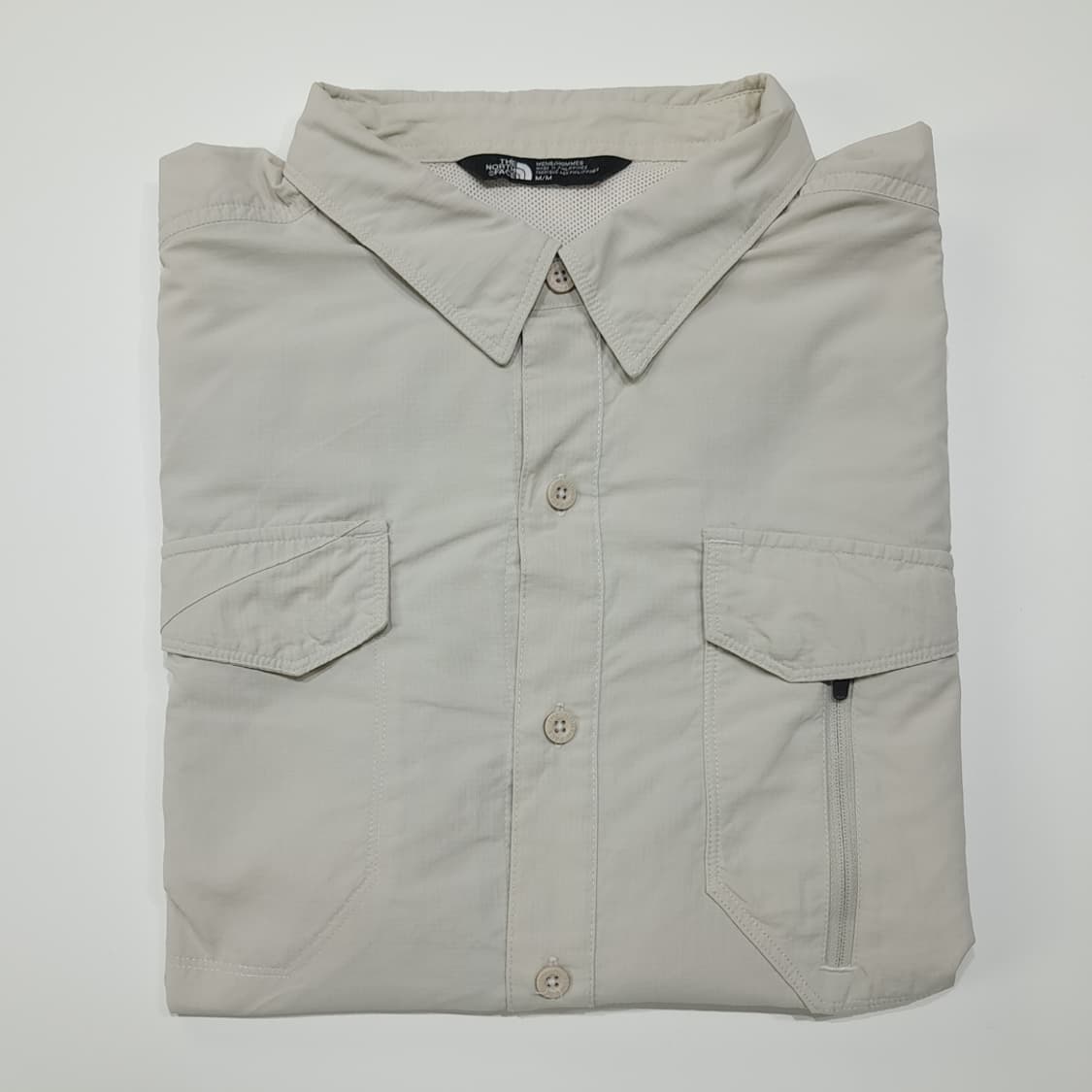 CL649 M 노스페이스 립스탑 벤틸레이션 베이지 셔츠 남방 상품이미지10