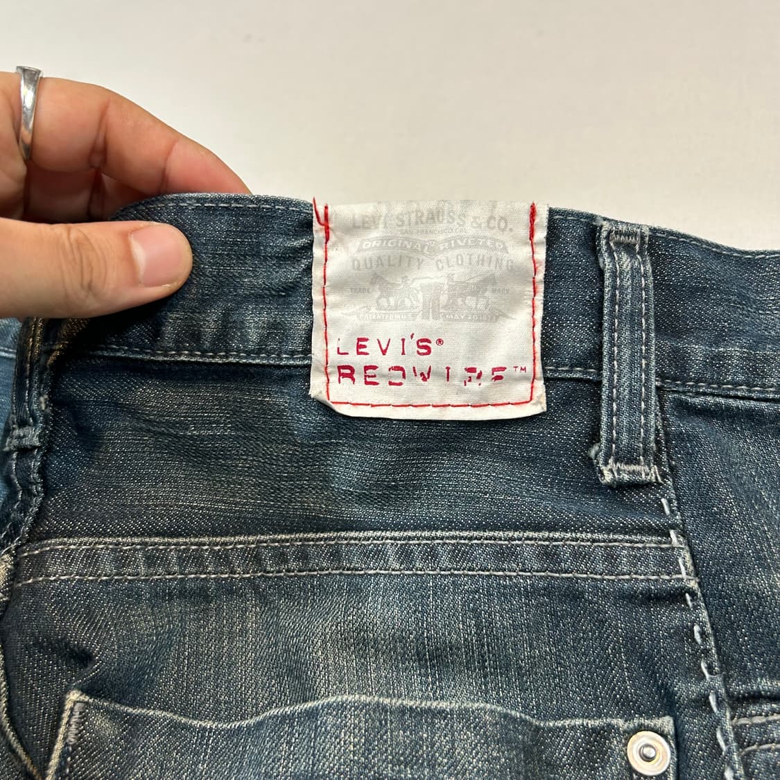 34inch) 리바이스 701 스트레이트 데님 청바지 상품이미지4