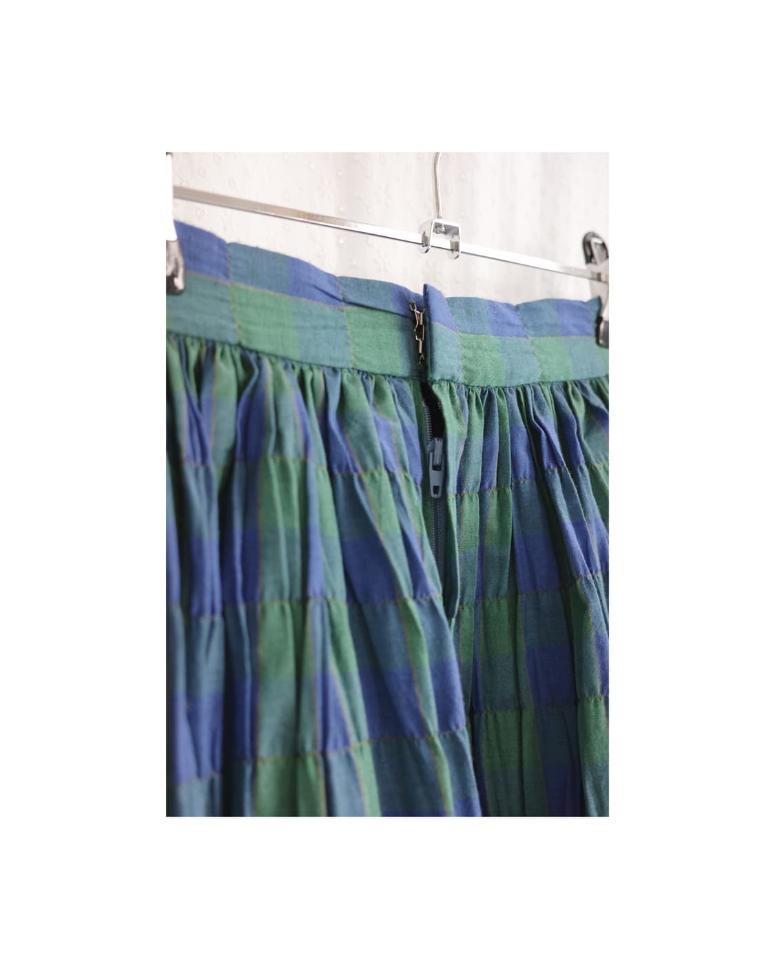 Green checked frill skirt 상품이미지2