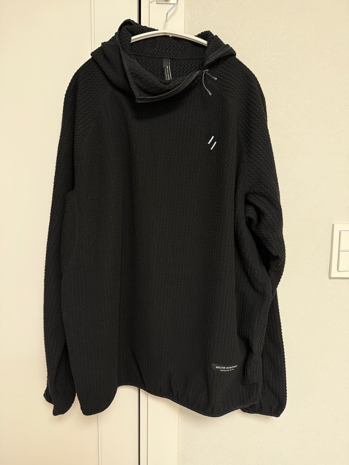 웰터익스페리먼트 칼로라 플리스 후디드 풀오버 3사이즈 블랙 상품이미지1
