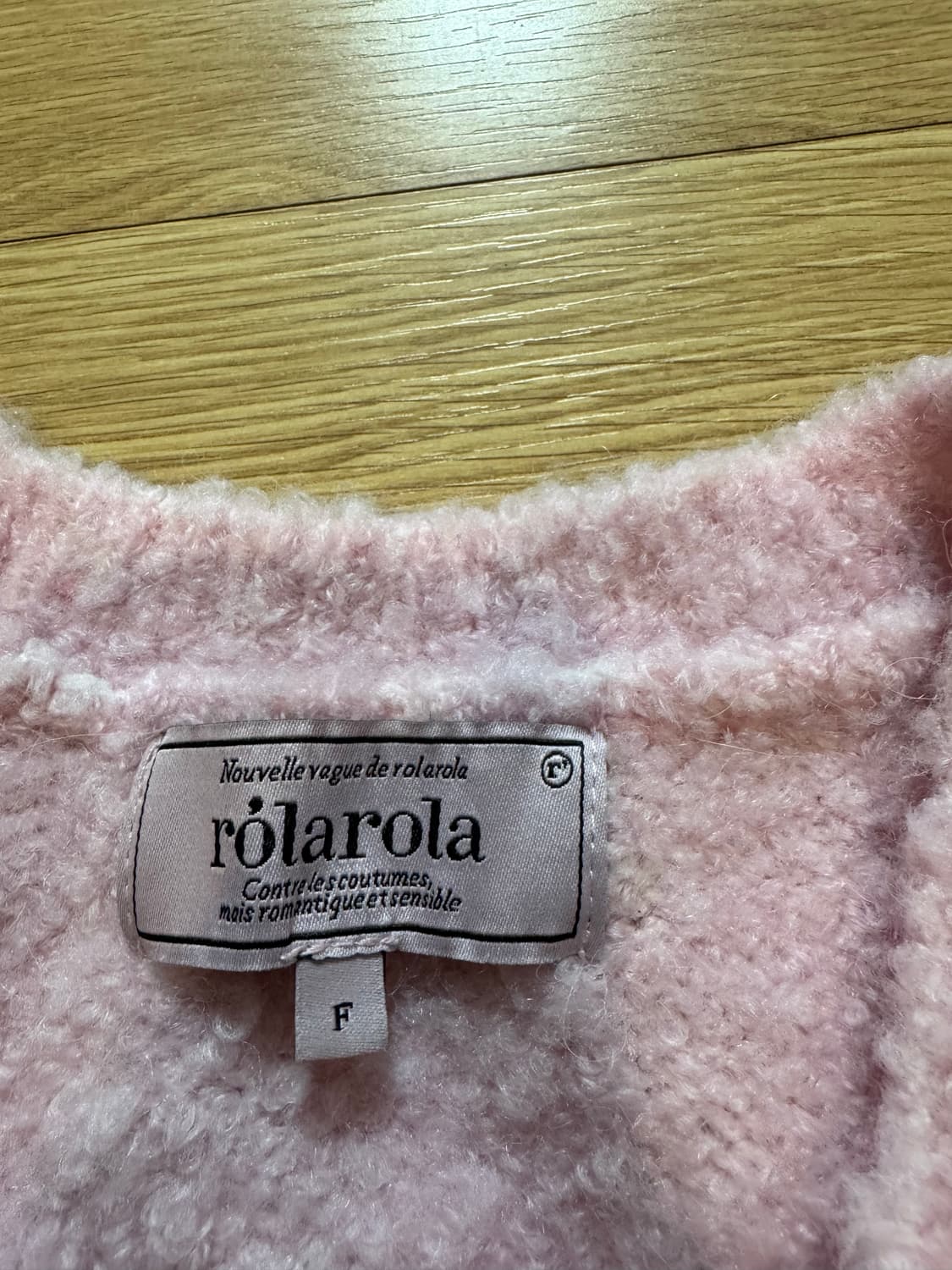 rolarola 로라로라 핑크 니트 상품이미지4