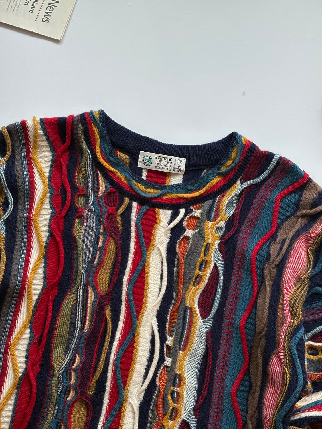 Samas 쿠지맛 케이블 니트 스웨터 상품이미지3