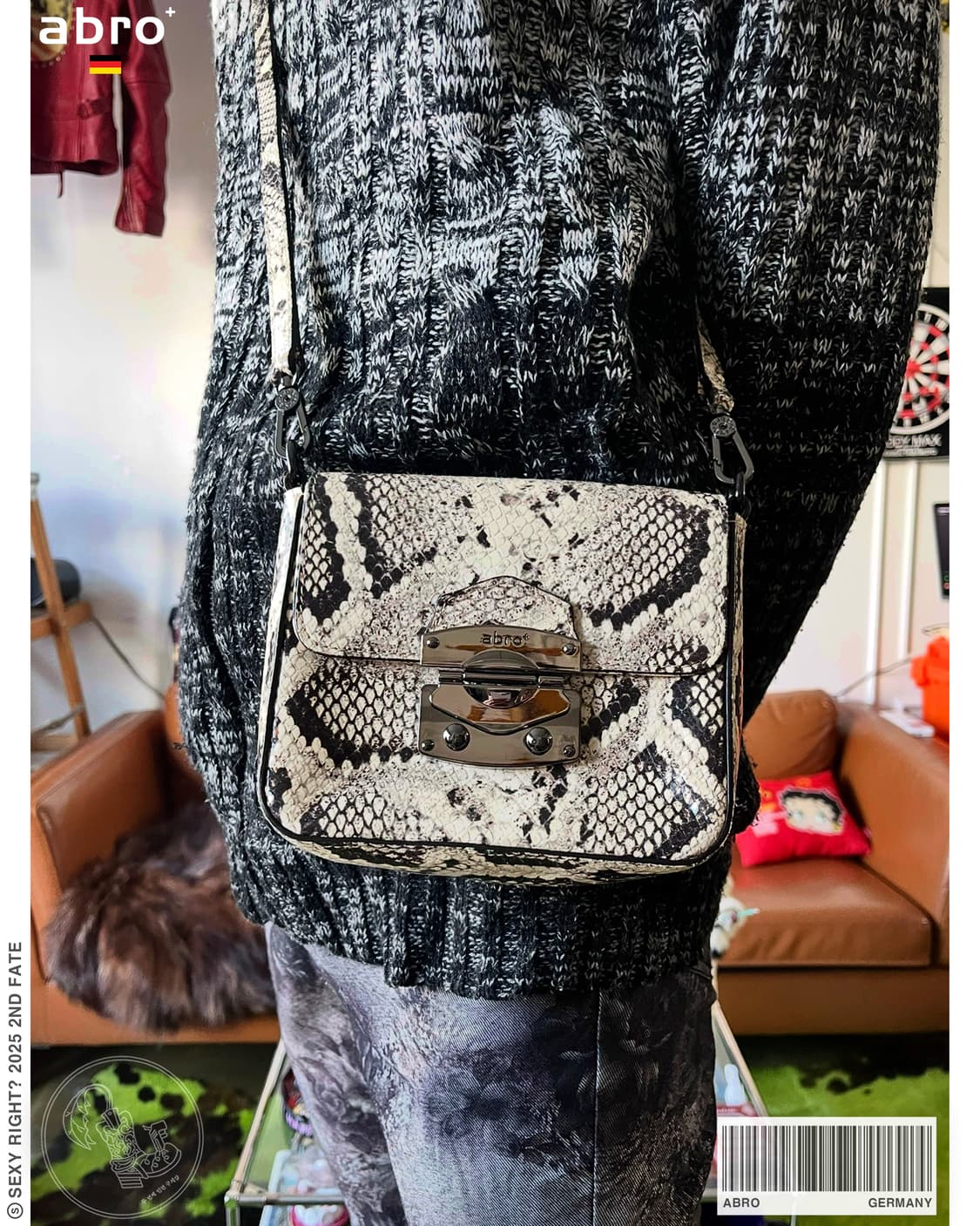 Abro Germany Leather Python Cross Bag 상품이미지1