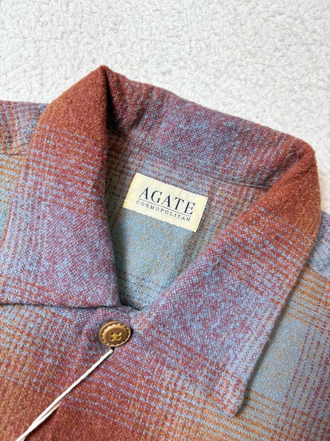 Agate Cosmopolitan 00's 재팬  체크 남방 PN6484 상품이미지3