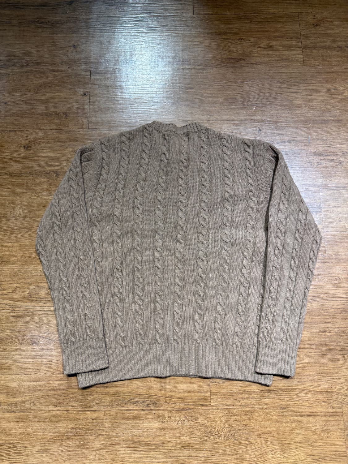 리넥츠 메리노울 케이블니트 브라운 상품이미지2