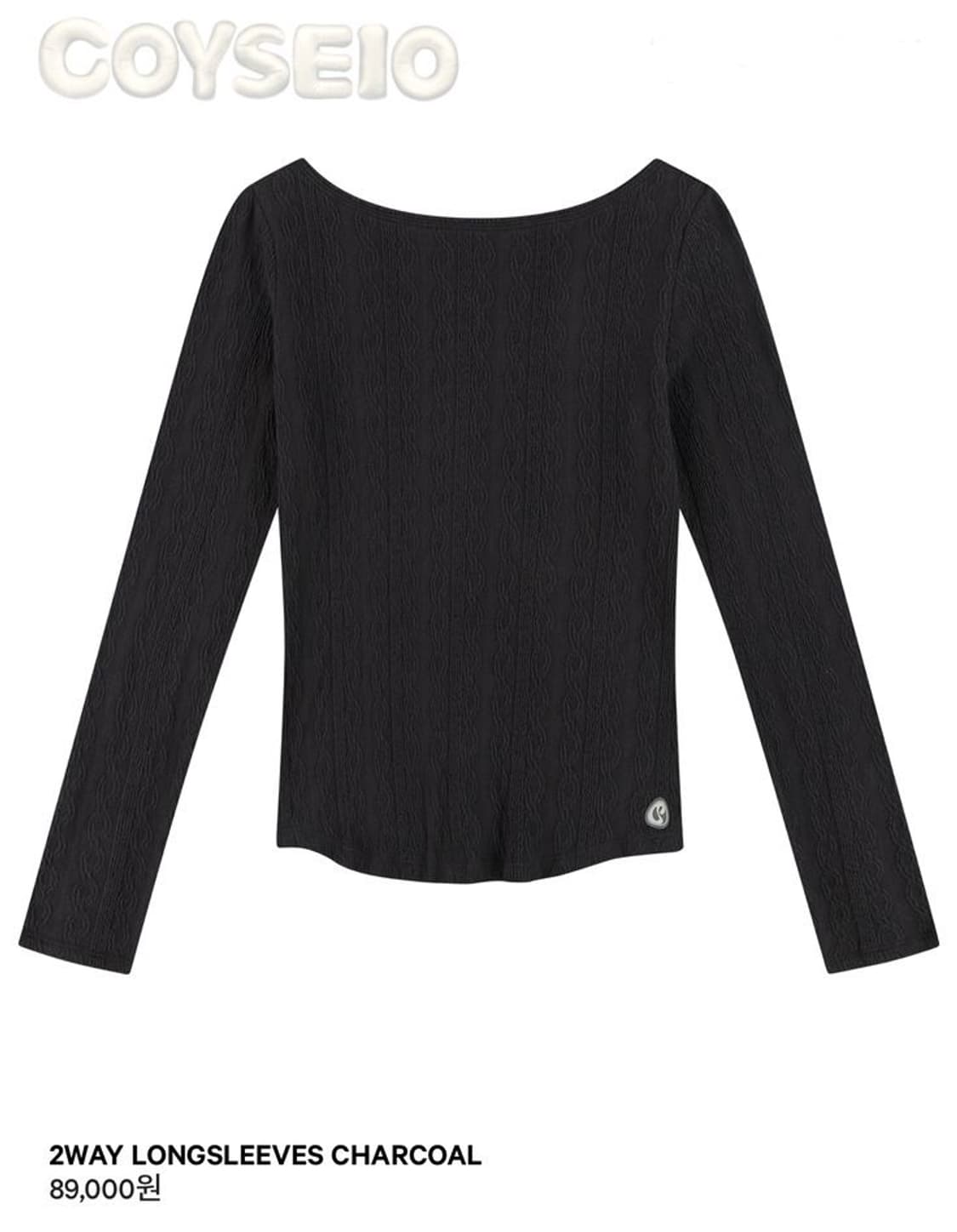 코이세이오 2way 롱슬리브 차콜 상품이미지1