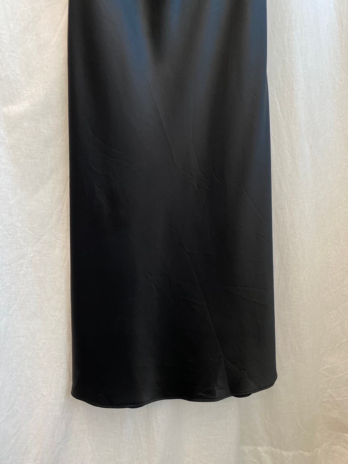 블랙 드레이프 원피스(XS) 상품이미지5