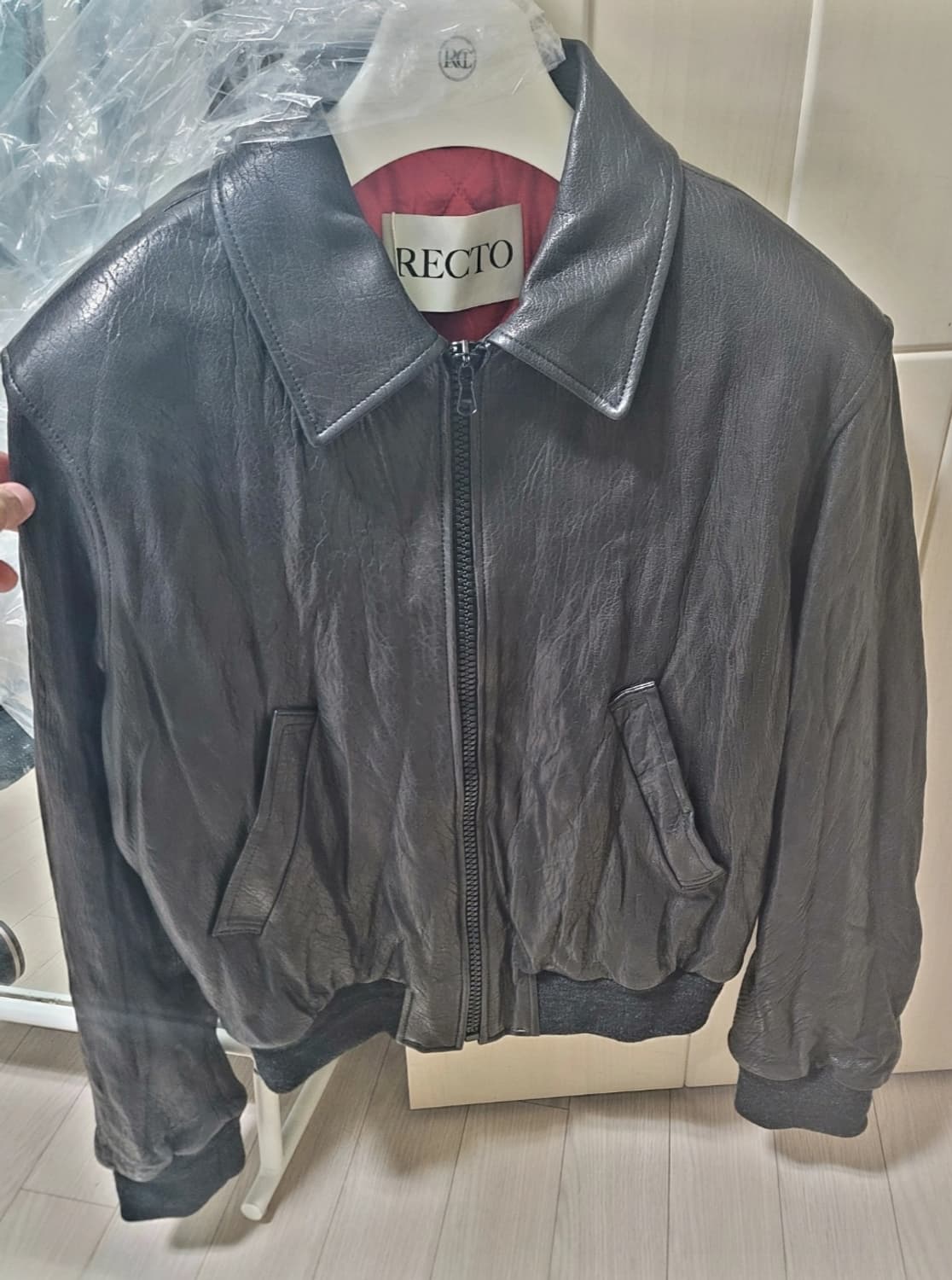 [S] 렉토 25fw 벤 크링클 레더 판매 상품이미지3