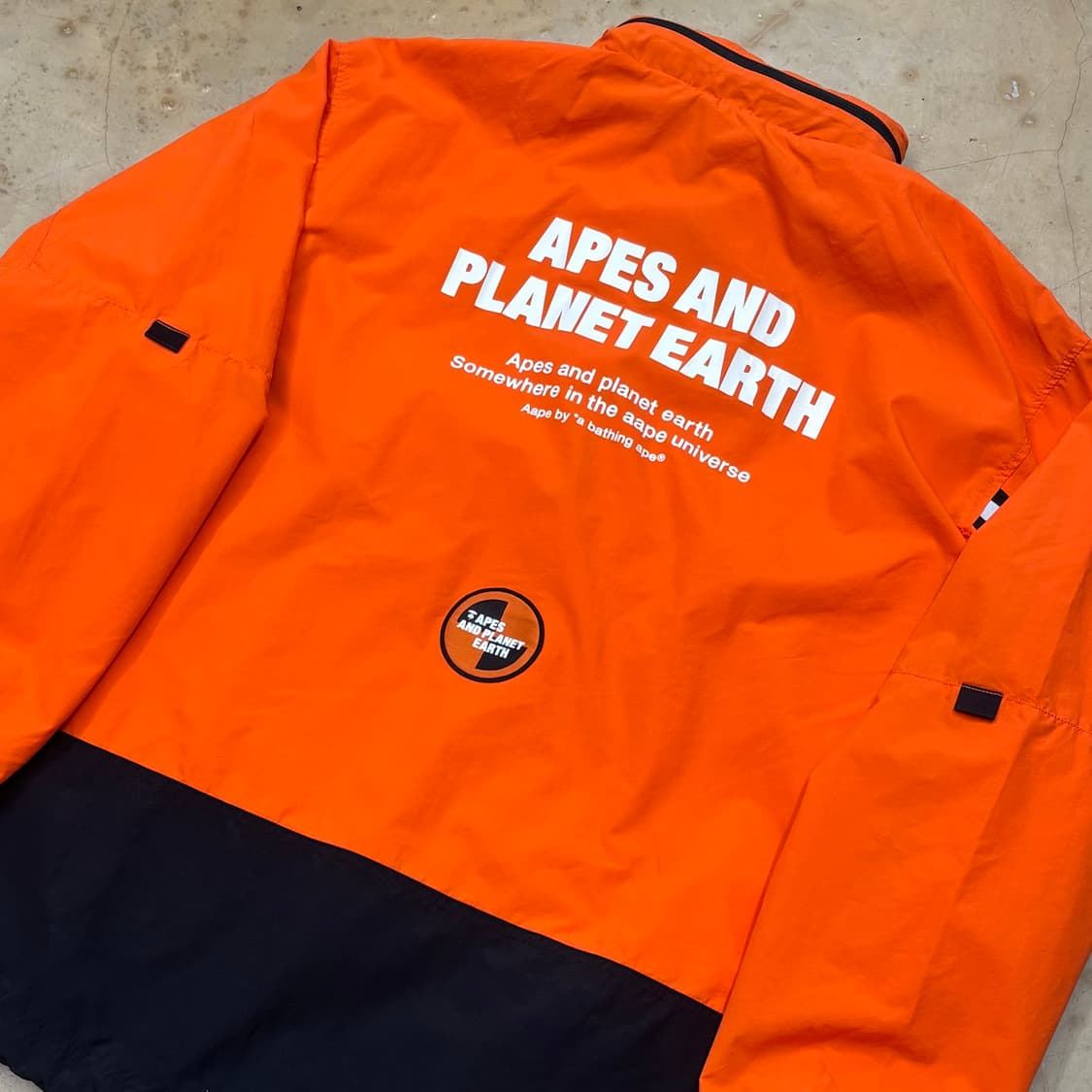 🫶🏻 새상품 Aape 에이프유니버스 오렌지 내장후드 아노락 🫶🏻 상품이미지4