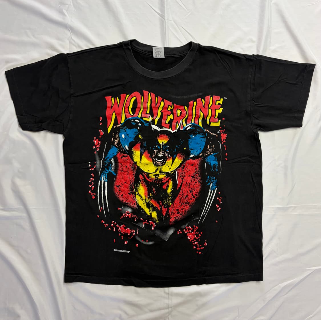[XL] 90s 울버린 빈티지 마블 코믹 이미지 티셔츠 상품이미지1