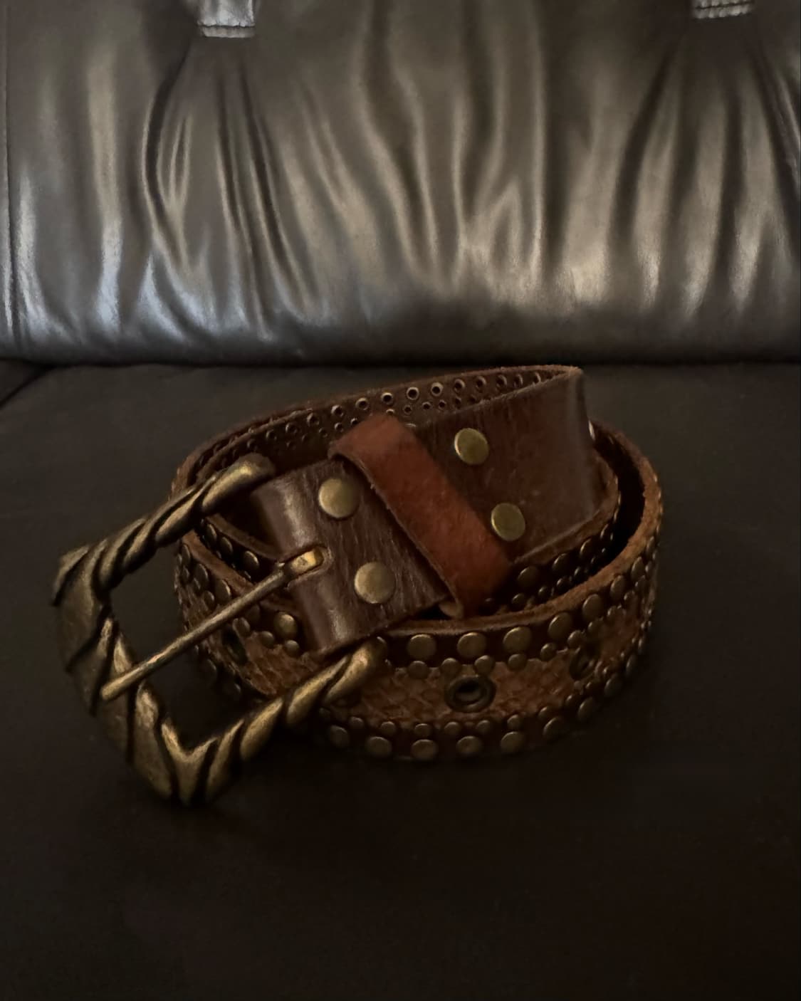 “Tornadomart” python Details stud belt   상품이미지1