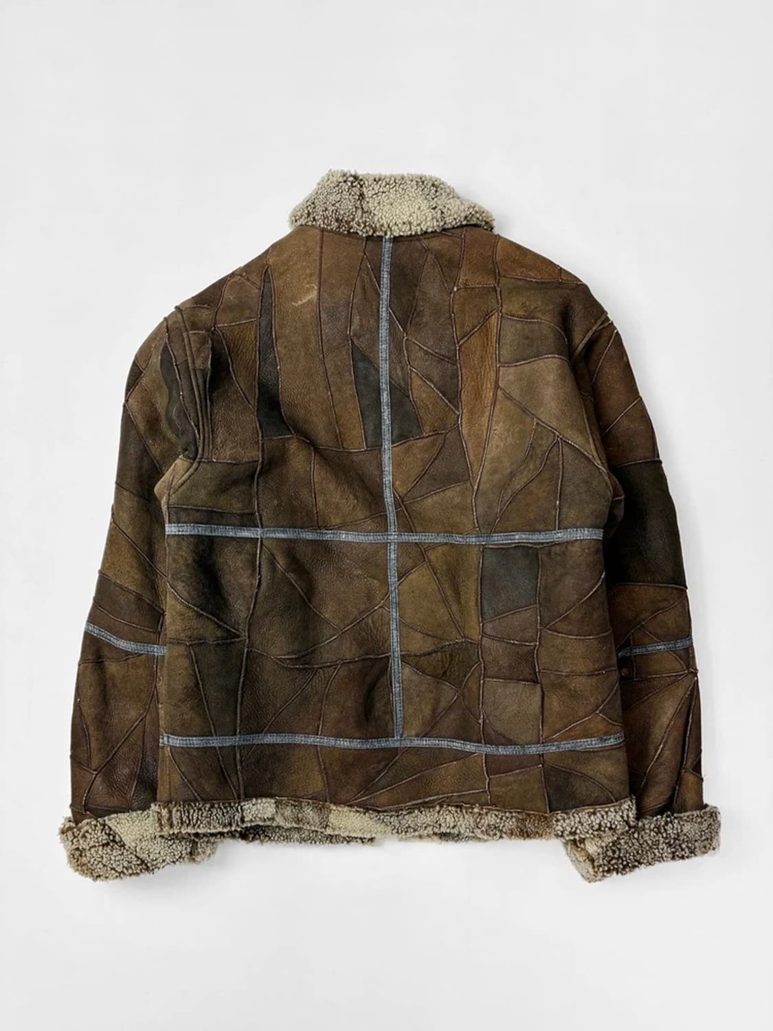 90's Selected B-3 패치워크 무스탕 자켓 PN5531 상품이미지4