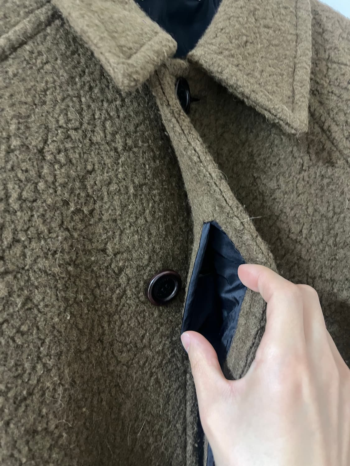 아모멘토 22FW 알파카 코트 (브라운) _M size 상품이미지7