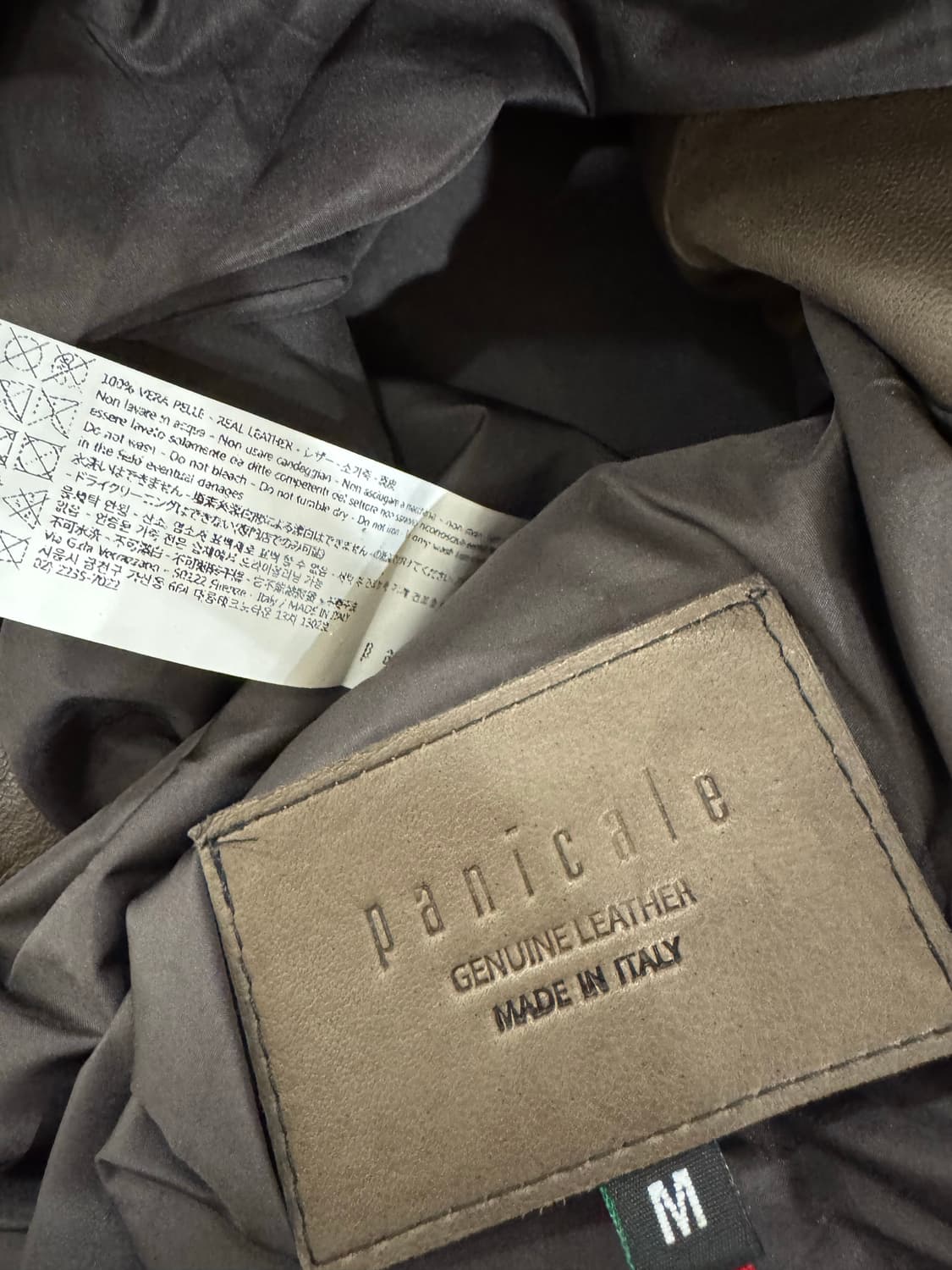 빠니깔레 카우 하이드 레더 자켓 상품이미지6