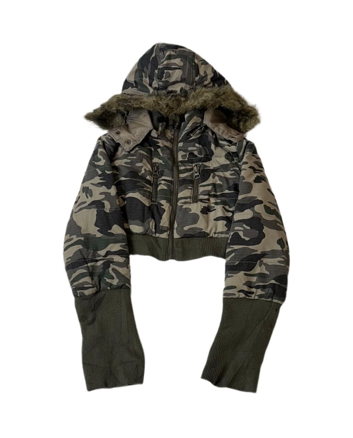 Camo Cropped Peding 상품이미지1