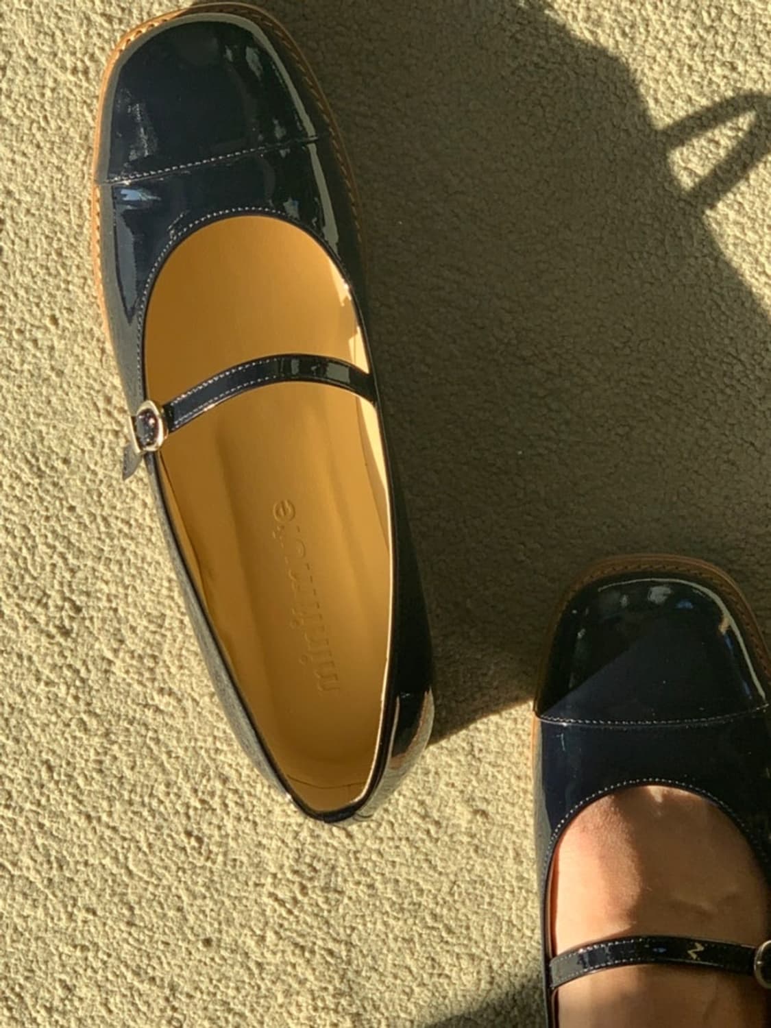 미닛뮤트 보우슈즈 에나멜 블랙 230 상품이미지1