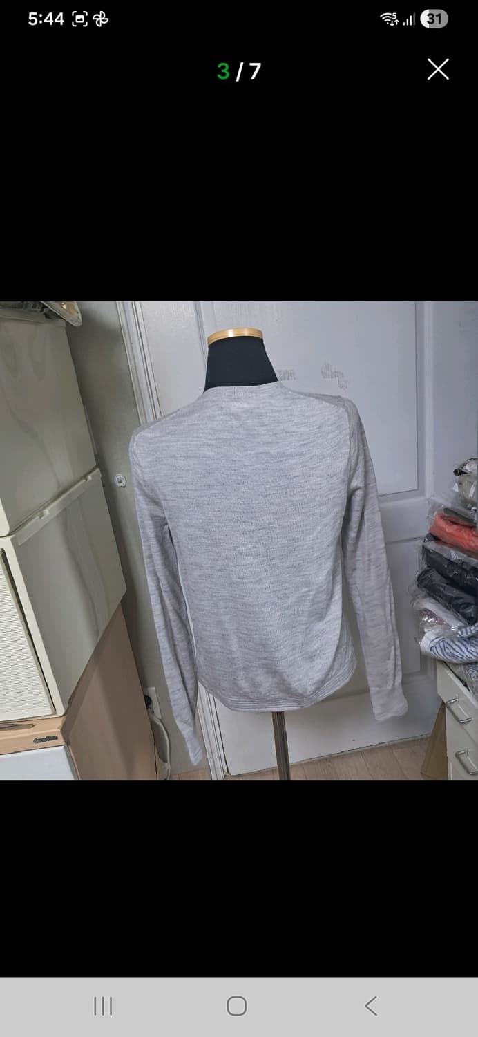 클럽모나코 그레이 봄 니트 55(얇은 울 소재) 상품이미지3