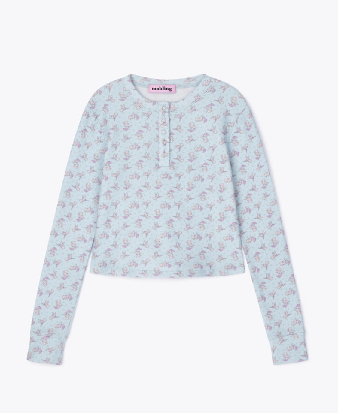 마블링 BUNNY HENLEY NECK TEE 상품이미지1