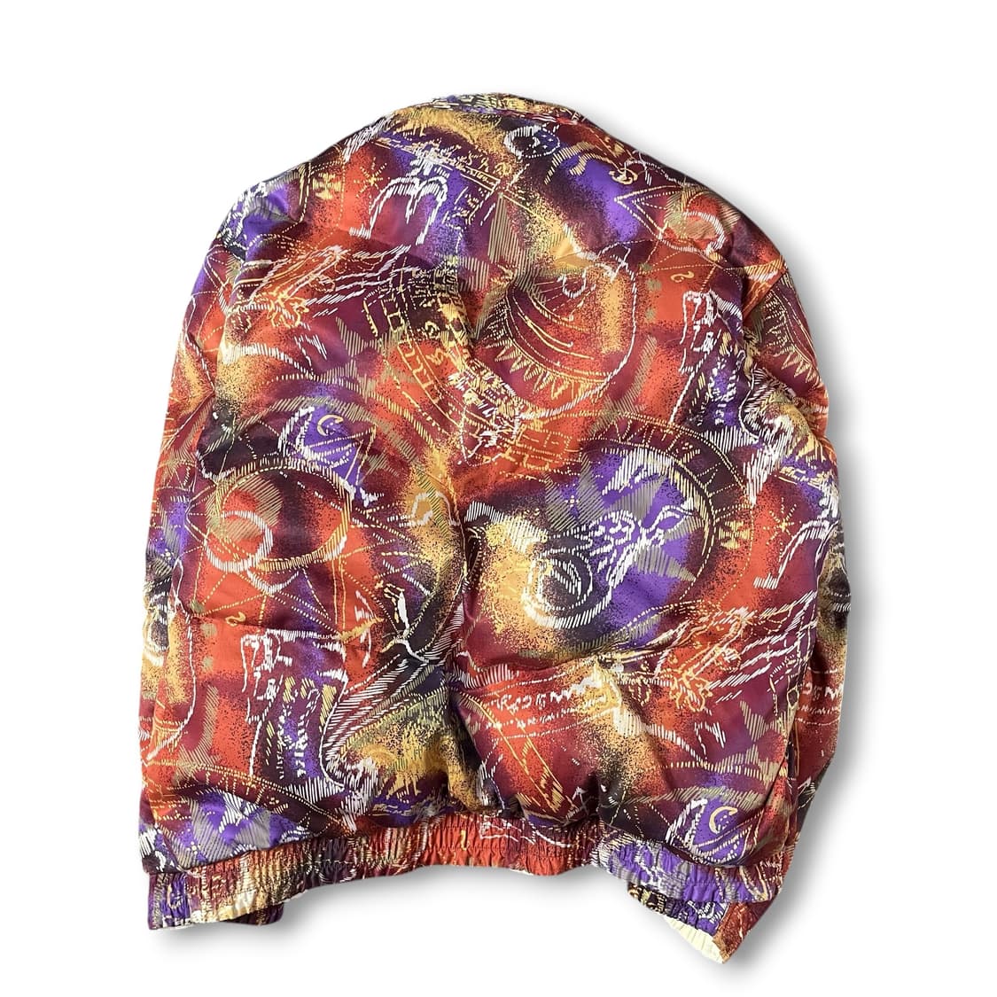 Lee 리 빈티지 오렌지 퍼플 패턴 리버시블 패딩 상품이미지3