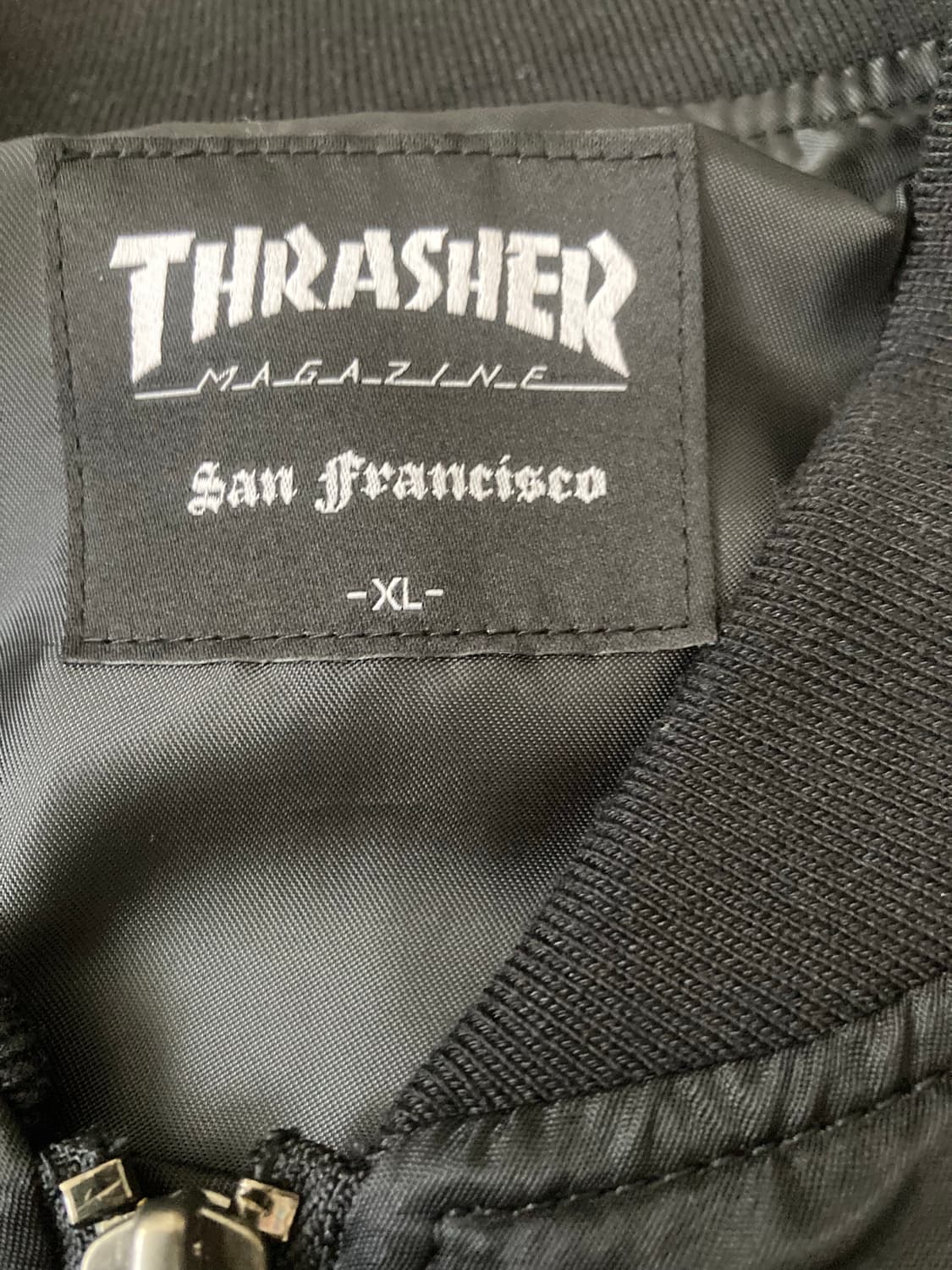 [XL] 트래셔(Thrasher, 트레셔) MA1 마원 점퍼 자켓 / 블 상품이미지4