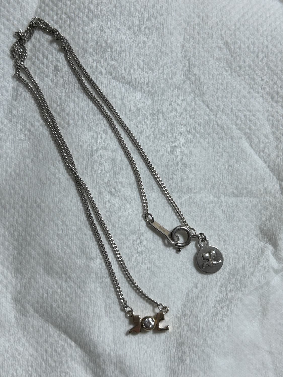 꾸레쥬 k10 & silver 금&실버 콤비 목걸이 상품이미지1