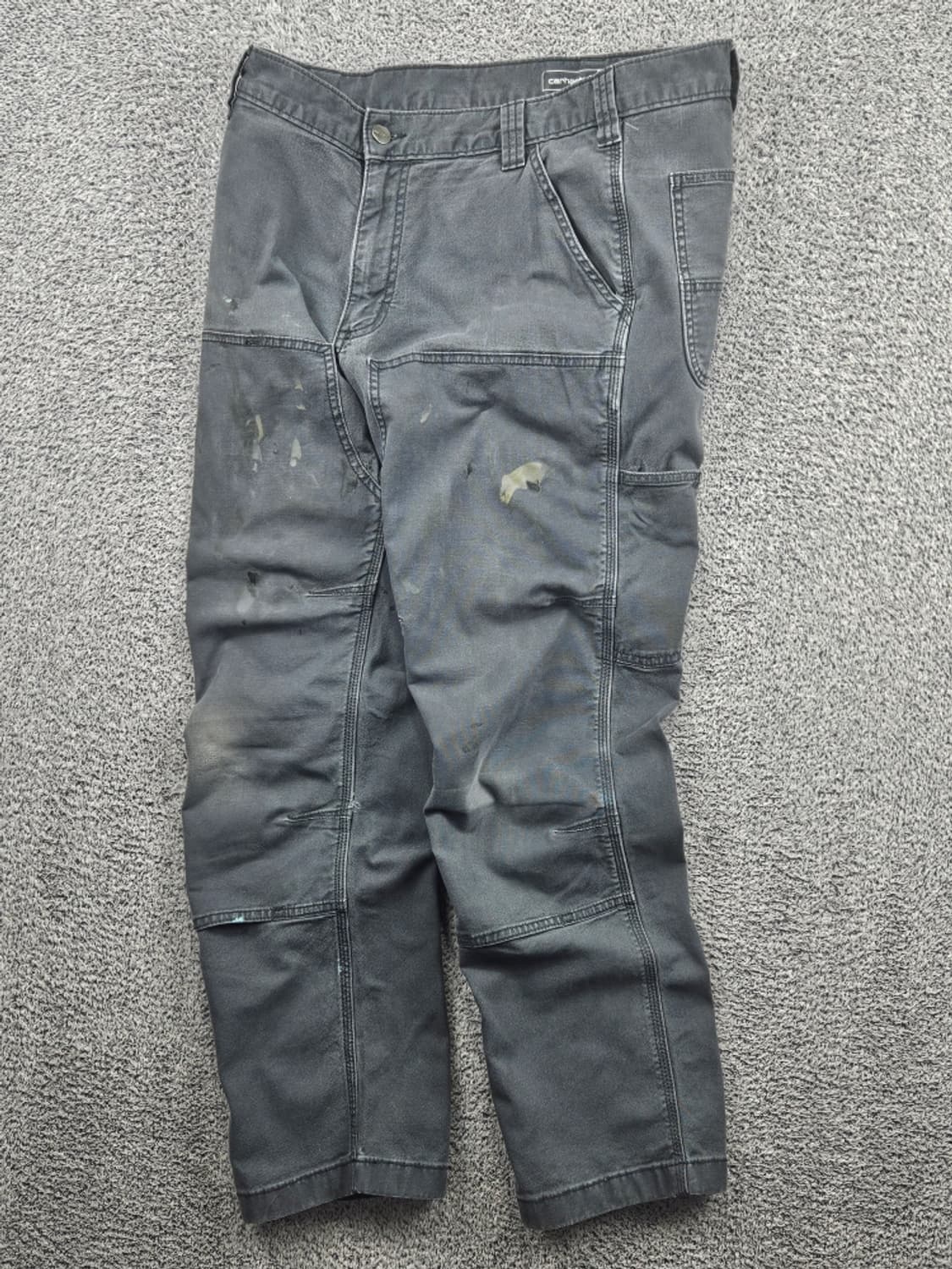 칼하트 코튼 캔버스 카펜터 더블니 워크 팬츠 ( 34X30 )/11552 상품이미지2