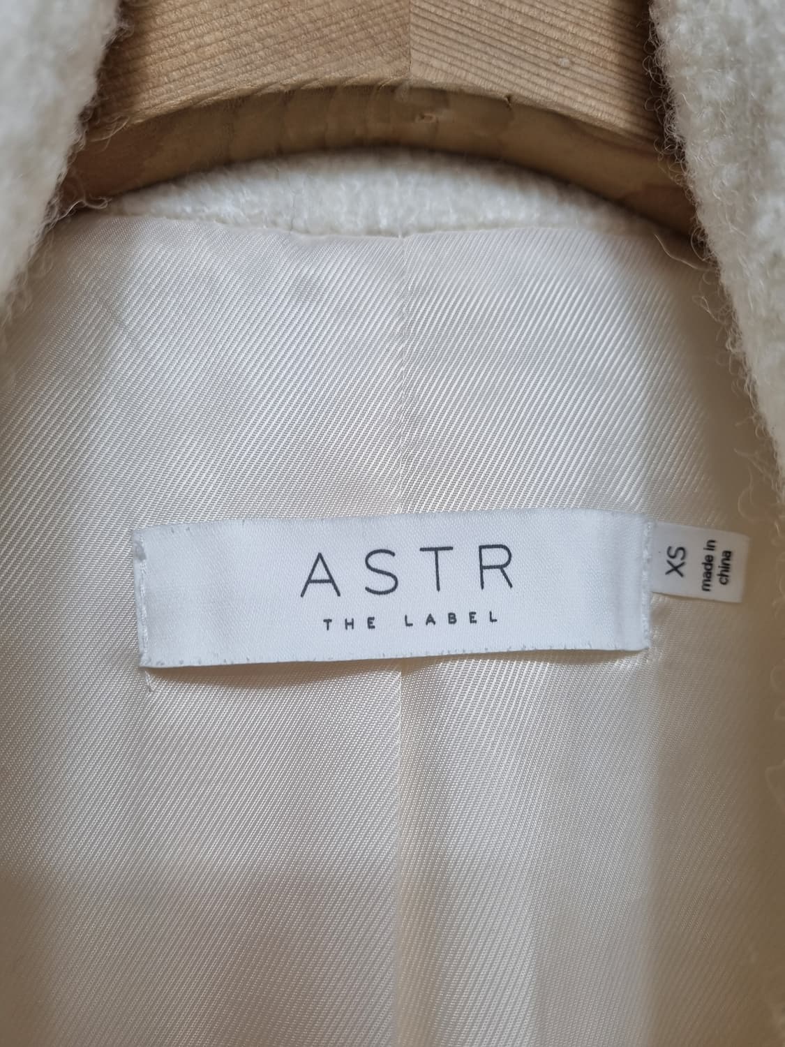 (새상품) ASTR 모직코트 (크림) 상품이미지7